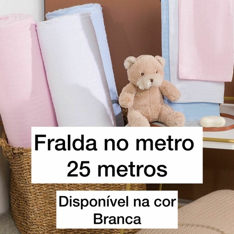 25 metros de Tecido Fralda Premium Valletex - Quadriculada - 175g/m²