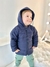 Jaqueta Puffer com Capuz Azul Marinho na internet