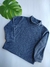 Blusa em Bouclê Azul Marinho
