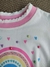 Blusa Semi Cropped Arco íris com nó na internet