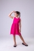 Vestido em Cotton com Tule