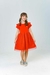 Vestido em Cotton com Tule