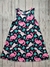 Vestido Estampado Dinossauros em Algodão