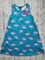 Vestido Estampado Baleias em Algodão