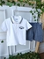 Conjunto Camisa Polo em Meia Malha e Bermuda em Tecido Eco Chambray - Estilo dos Baixinhos