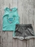 Conjunto regata e short em moletinho Aloha Vives