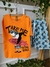 Conjunto interativo com camiseta e bermuda em moletinho Tubarão Surfista