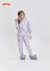 Pijama Malha Microsoft Meias Azul