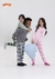 Pijama Meia Malha Penteada Xadrez Cinza - comprar online