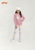 Conjunto Moletom Felpado e Molecotton Felpado Arco Íris Rosa