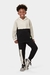 Conjunto Blusão canguru e Calça Jogging Moletom Felpado Preto/Cinza