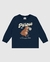 Camiseta em Meia Malha com Punhos Urso