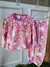 Pijama em Fleece Coruja Rosa
