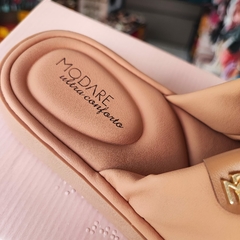 RASTEIRINHA MODARE 7208.100 NOBUCK - Nude - SHOPPING DAS SANDÁLIAS