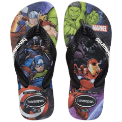 CHINELO HAVAIANAS KIDS TOP MARVEL II - Preto