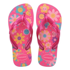 CHINELO HAVAIANAS KIDS FLORES - ROSA FLUX /GUM