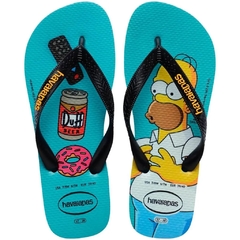 CHINELO HAVAIANAS SIMPSONS - Azul tradicional - Preto