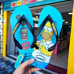 CHINELO HAVAIANAS SIMPSONS - Azul tradicional - Preto - comprar online