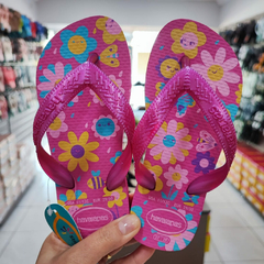CHINELO HAVAIANAS KIDS FLORES - ROSA FLUX /GUM - comprar online