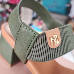 SANDALIA SALTO BLOCO CONFORT MODARE 7187.100 - Oliva - Camel na internet