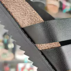 SANDÁLIA MOLECA NAPA TURIM MICROMANTA 5500.102 - Preto - loja online