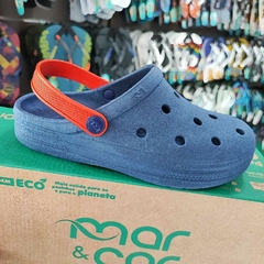 BABUCHE KIDS MAR E COR AQUARELA 104.005.030 - Marinho - comprar online