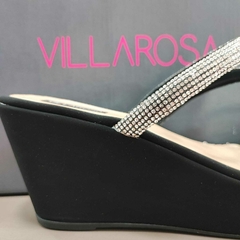 TAMANCO ANABELA CRISTAL VILLA ROSA 1029.20764 - Preto - SHOPPING DAS SANDÁLIAS
