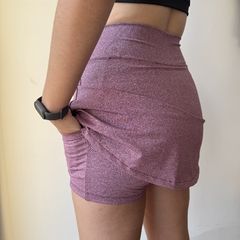 Pollera short bordó en internet