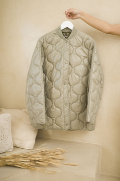 Campera acolchada oliva MANGO - comprar online