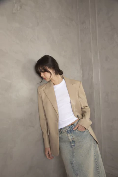 Blazer cuero MANGO - comprar online
