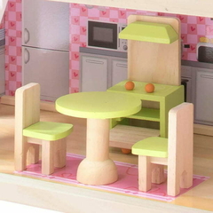 casa de muñecas de madera con muebles mila casita de juguete para niñas kids house en internet