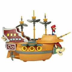 set de juego jakks pacific super mario y aeronave deluxe de bowser - toy world