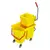 BALDE ESPREMEDOR (MOP) PARA DUAS AGUAS COM RODAS E DRENO AMARELO MODELO W1