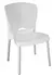 CADEIRA COM PES EM ALUMINIO BRANCO MODELO CA3B