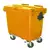 CONTENTOR MOVEL PARA LIXO 660L COM PEDAL AMARELO MODELO C660PAM
