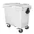 CONTENTOR MOVEL PARA LIXO 660L COM PEDAL BRANCO MODELO C660PB
