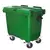 CONTENTOR MOVEL PARA LIXO 660L COM PEDAL VERDE MODELO C660PVD
