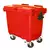 CONTENTOR MOVEL PARA LIXO 660L COM PEDAL VERMELHO MODELO C660PV