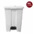 LIXEIRA QUADRADA PLASTICA COM PEDAL (E GANCHOS PARA ACOMODAR O SACO DE LIXO INTERNAMENTE) 60L PACOTE COM 03 UNIDADES DESMONTADAS BRANCO MODELO P60B/S3