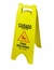 PLACA SINALIZADORA "PISO MOLHADO" C/6 UNIDADES AMARELO MODELO P5