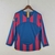Camisa Barcelona I 05/06 Manga Longa - Retrô Nike Masculina - Azul e Grená - Oliveira Jerseys