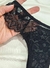 Conjunto De Corset Selena Em Renda Chantilly E Tule Sem Bojo Com Aro De Sustentação - Preto - comprar online