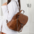 Mochila Media Com Detalhe De Costuras E Corrente Wj - 46084