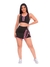 Conjunto Short-saia E Top Fitness Com Detalhes Pink