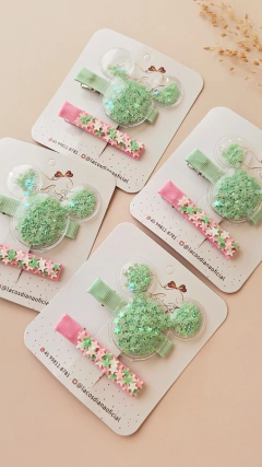 Par Hair Clips Minnie