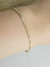 Pulseira fita laminada diamantada - DSá Semijoias