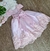 Vestido renda rosa bebe longo - comprar online