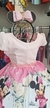 Vestido Infantil minnie Rosa