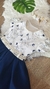 Vestido Infantil Branco com marinho, perolas Luxo Festa na internet
