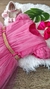 Vestido Infantil pink com voal e strass Festa - comprar online